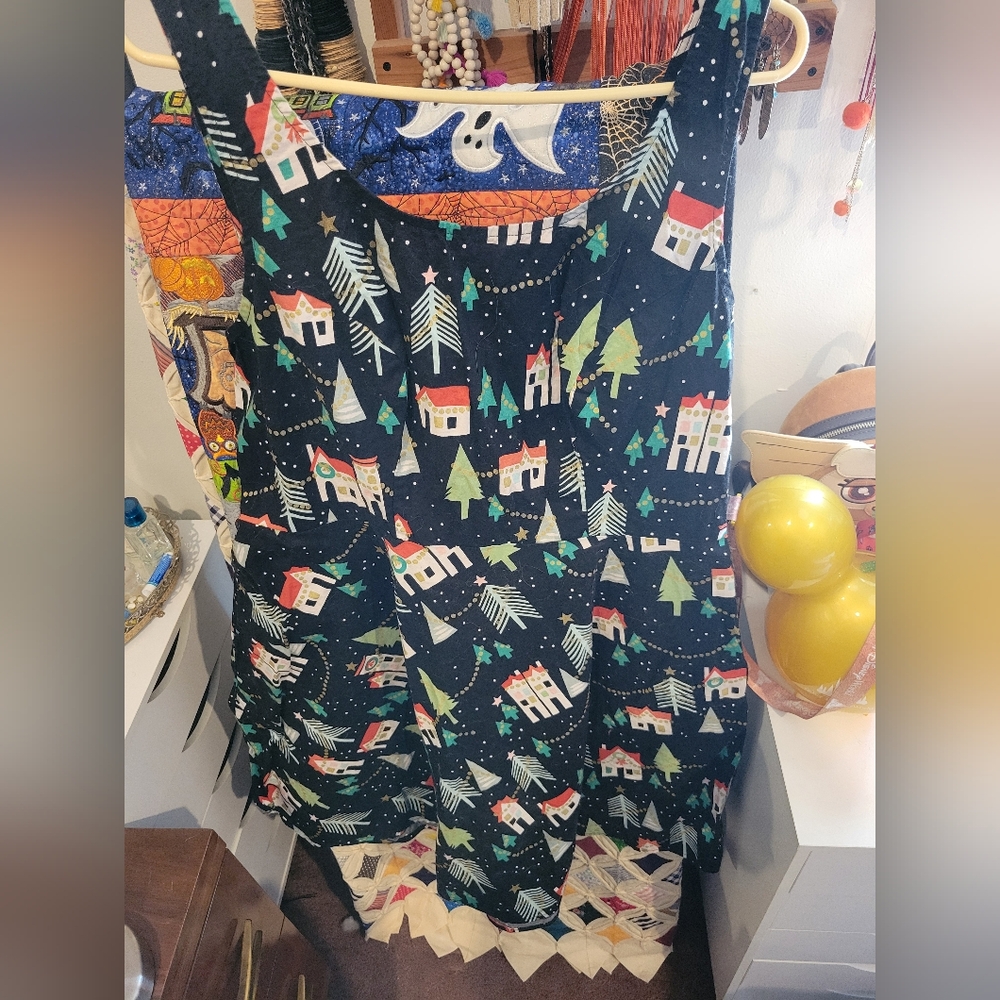 Retrolicious 2x winter print dress
